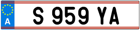 Trailer License Plate